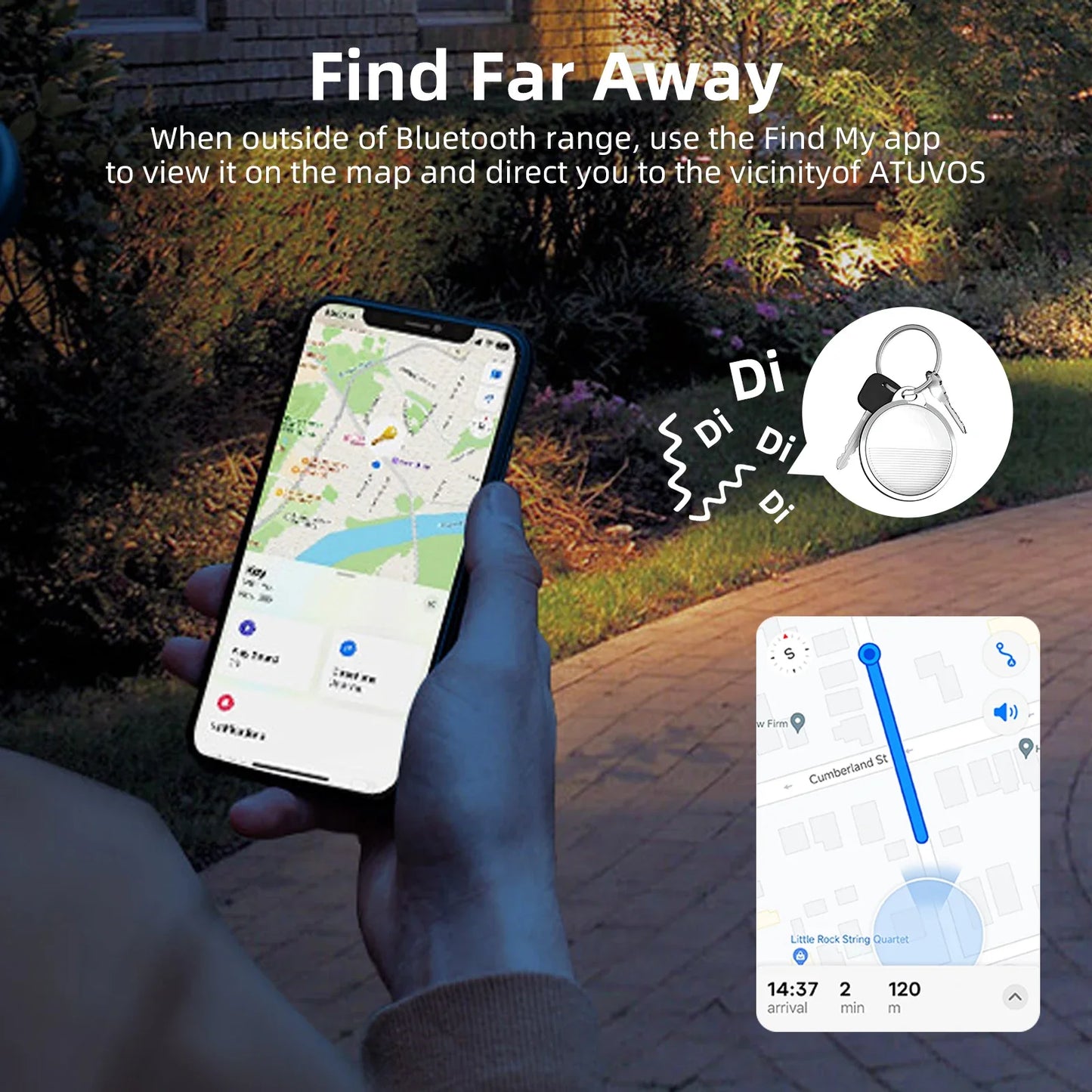 Mini GPS Tracker for Apple – Find My Compatible